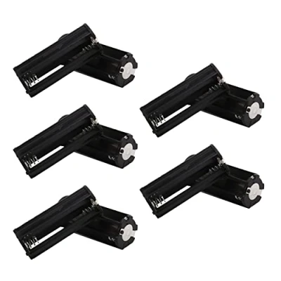 Abbildung von Bcowtte 10 Stueck Schwarzer Batteriehalter fuer 3 x 1,5 V AAA Batterien Taschenlampen Fackel