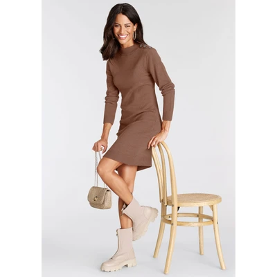 Abbildung von Laura Scott Strickkleid, mit Knopfdetail