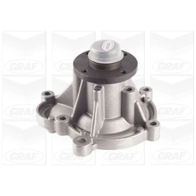 Abbildung von GRAF PA1109 Wasserpumpe mit Dichtung mechanisch Stahlblech für Keilrippenriementrieb MERCEDES BENZ: Sprinter 3.5 T Kastenwagen, Bus