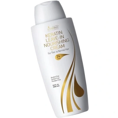 Abbildung von Vitamins Leave In Conditioner Haarspülung Anti Spliss Keratin Haarpflege für kaputtes Haar, dünnes sprödes strapaziertes Haar Haarkur ohne Ausspülen