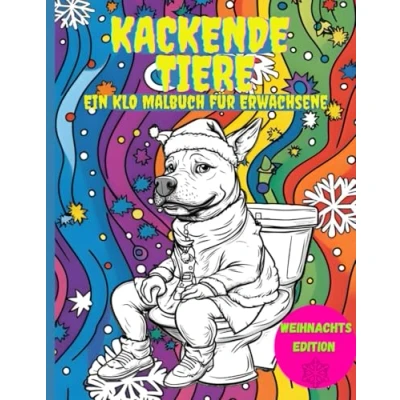 Abbildung von Kackende Tiere: Ein Klo Malbuch für Erwachsene Weihnachts Edition
