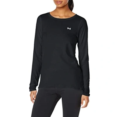 Abbildung von Under Armour LONG Sleeve Langarmshirt, Damen, Größe: XS, Black