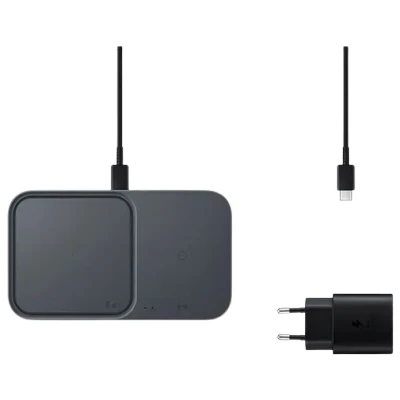 Abbildung von Wireless Charger Duo von Samsung Schwarz Kunststoff
