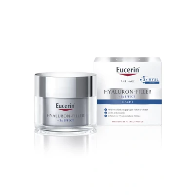 Abbildung von Eucerin ANTI AGE Nachtcreme HYALURONFILLER, Gesichtspflege Antiaging, Größe: 50 ml,