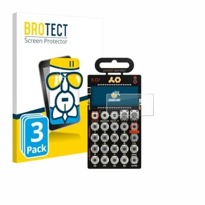 Abbildung von BROTECT Schutzglas für Teenage Engineering PO 33 K.O! (3 Stück) Schutzfolie Panzer Folie Glas [Extrem Kratzfest 9H, Anti Fingerprint,