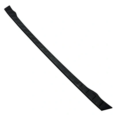 Abbildung von Aroba AR1203 BL Edelstahl Schwarz Black Chrome Ladekantenschutz kompatibel mit Toyota CH R ab BJ. 10.2016&gt; passgenau Abkantung Farbe Anthrazit