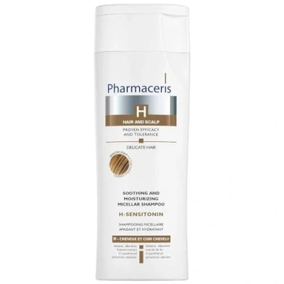 Abbildung von Pharmaceris H Sensitonin Feuchtigkeitsspendendes Shampoo Für empfindliche Kopfhaut, Lindert Reizungen, Mizellen Reinigungsshampoo, ohne SLS, Glättet Haare, Damen und Herren 250 ml