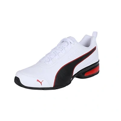 Abbildung von Puma Leader Trainingsschuh, Herren, Größe: 46, White/black/flame scarlet Schuhe