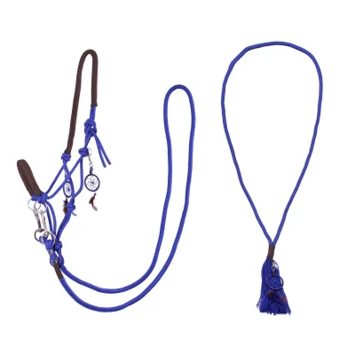 Abbildung von QHP Seilhalfter mit Zügeln Combi Liberty Blau
