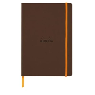 Abbildung von Rhodia 117384C Notizbuch Rhodiarama mit Softcover, DIN A5, 80 Blatt elfenbein 90 g liniert, 1 Stück, Bronze