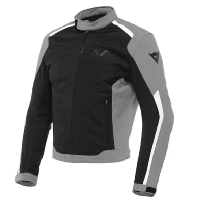 Abbildung von Dainese Hydraflux 2 Air D Dry Jacket, Motorradjacke Sommer mit Abnehmbarem Wasserdichtem Futter, Herren, Schwarz/Charcoal Gray, 58