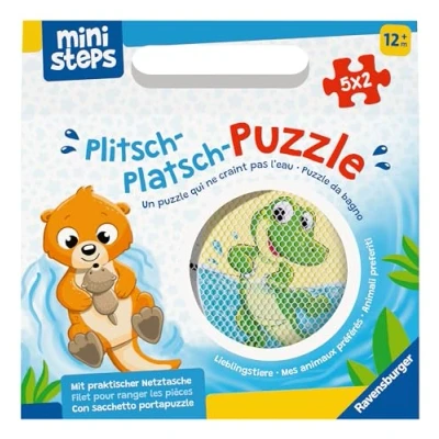 Abbildung von Ravensburger Puzzle Plitsch Platsch Lieblingstiere, 10 Puzzleteile