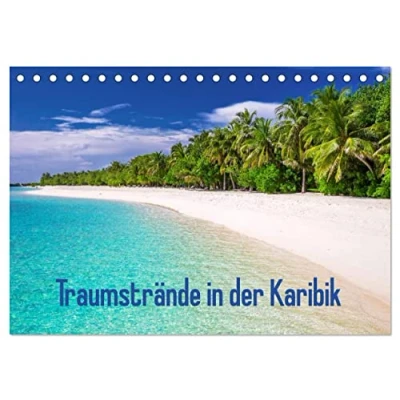 Abbildung von Traumstrände in der Karibik (Tischkalender 2025 DIN A5 quer), CALVENDO Monatskalender