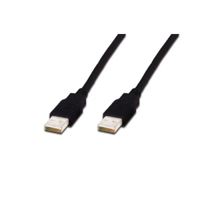Abbildung von DIGITUS USB 2.0 Anschlusskabel 5.0 m A (St) zu 480 Mbit/s Verbindungskabel, Kabel Schwarz