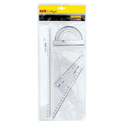 Abbildung von 20 x Aristo Geometrie Set Geocollege 4 teilig transparent