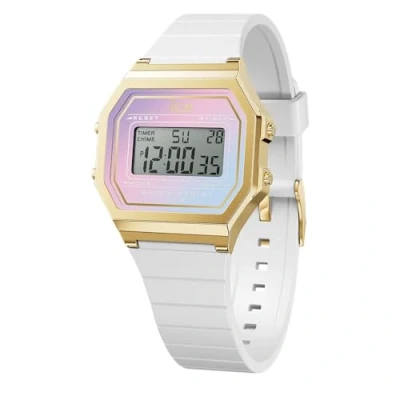 Abbildung von ICE watch Chronograph digit retro sunset Small, Quarzuhr, Armbanduhr, Damenuhr, Datum, digital, Silikonarmband