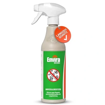Abbildung von Envira Universal Insekten Abwehrspray 500 ml Spray mit Langzeitiger Fernhaltewirkung gegen Trauermücken, Silberfische, Lebensmittelmotten &amp; weiteres Ungeziefer Fernhaltemittel