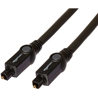 Abbildung von Amazon Basics Toslink Kabel 4,57 m, CL3 zertifiziert (Installation in Wänden), Schwarz