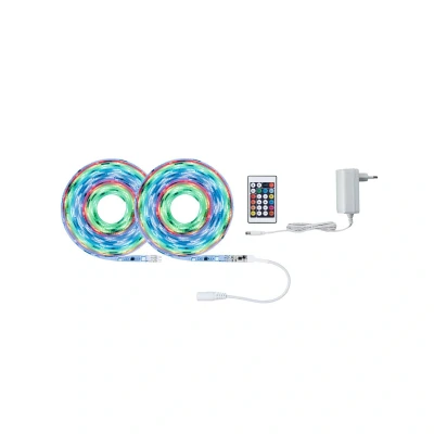 Abbildung von Paulmann LED Streifen FN SimpLED Strip Set 10m Motion RGB, 17W, 230/12V, DC, Weiß Kunststoff