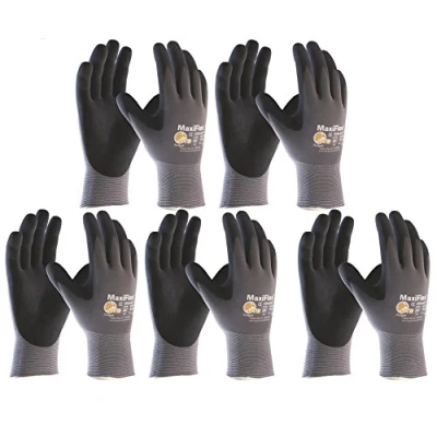 Abbildung von ATG Schutzhandschuh Maxiflex®Ultimate 34 874 Größe 9, schwarz, EN388 Kategorie II Inhalt: 5 Paar
