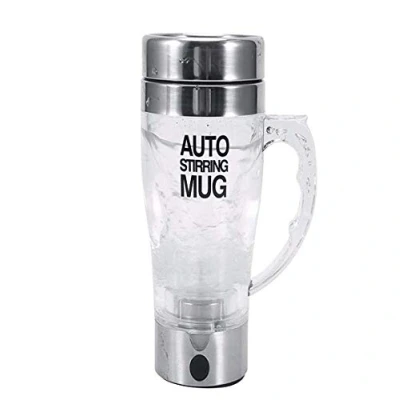 Abbildung von Mengshen Tasse Self Stirring, Transparent Mug Multipurpose Mixer Auto Stir Coffee Tea Cup Portable Electric, A034