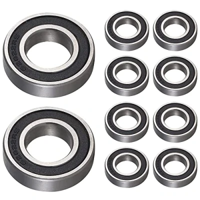 Abbildung von 10 Stück 6202 2RS Kugellager 15 mm x 35 11 doppelt geschützte Rillenkugellager für DIY, Drehbänke, Motoren, 3D Drucker, Fräsmaschinen, verschiedene mechanische Geräte, etc.
