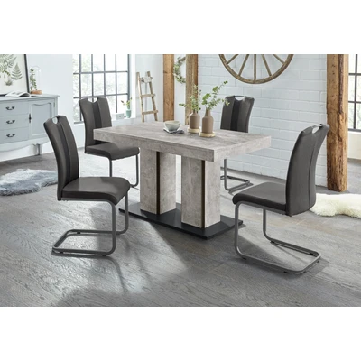 Abbildung von HELA Essgruppe &quot;ROSE&quot;, (Set, 5 tlg.), bestehend aus einem Tisch 140 180 cm und 4 Stühlen