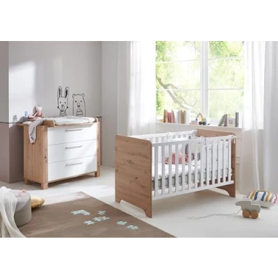 Abbildung von Arthur Berndt Babyzimmer Set Marlon 2. teilig Bett Wickelkommode
