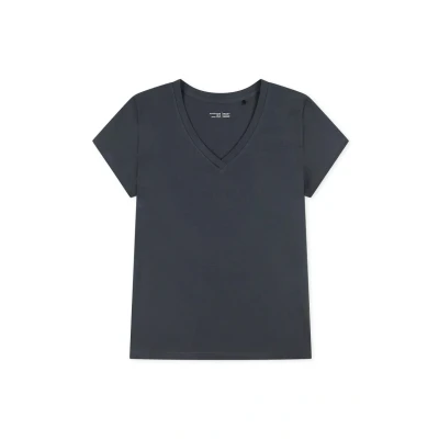 Abbildung von Schiesser Damen Schlafshirt Kurzarm Baumwolle Mix + Relax Pyjamaoberteil, Graphit_182639, 42