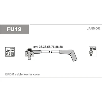 Abbildung von JANMOR FU19 Zündkabelsatz FORD USA: Explorer Mk2, Mk1