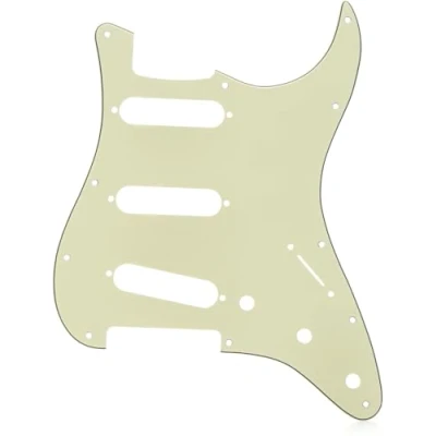 Abbildung von Fender Pickguard, Stratocaster® S/S/S, 11 Loch Halterung, mintgrün, MG/B/MG, 3 lagig