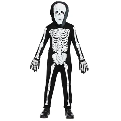 Abbildung von Widmann S.r.l. Vampir Kostüm Halloween Skelett Kinderkostüm mit Maske, Schwarz