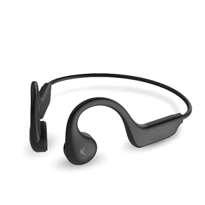 Abbildung von KSIX Astro Kopfhörer für Knochenleitung, kabellos, Bluetooth, Mikrofon Anrufe, Open Ear Komfort zum Laufen, Sprachassistenten, wasserdicht, Touch Steuerung, 7 Stunden Autonomie, USB C