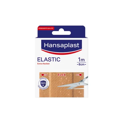 Abbildung von Hansaplast Besonders flexibel Pflaster Elastic 1m x 8 cm