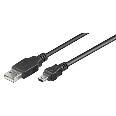 Abbildung von Goobay USB 2.0 Hi Speed Kabel, Schwarz, 1,5m