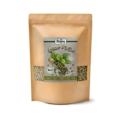 Abbildung von Biojoy BIO Grüner Pfeffer ganz (500 g), Pfefferkörner grün für Mühle