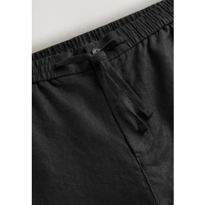 Abbildung von Next Regular FIT Signature Elasticated Waist Drawstring Stoffhose, Herren, Größe: 30x31, Black