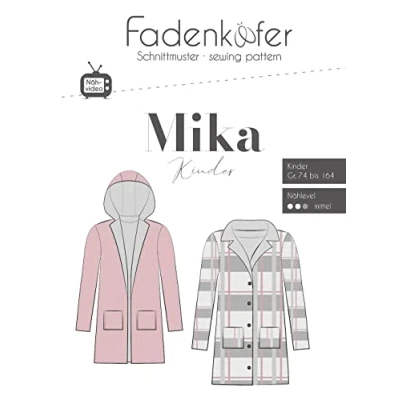 Abbildung von Papierschnittmuster Mantel Mika Kinder