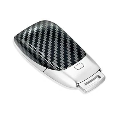 Abbildung von Carbon Fiber Texture Key Shell Fob Batterieabdeckung Cover Kompatibel mit Mercedes Benz A220 E63S E Klasse CLS 2019 2021
