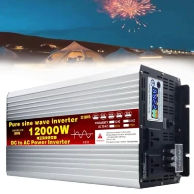 Abbildung von 6000W 8000W 10000W 12000W Reiner Sinus Wechselrichter 12V 24V 48V 60V 72V auf 230V 240V Auto Spannungswandler Kfz Inverter Umwandler Stromwandler Konverter Voltage Converter Transformator(12000W,48VTO