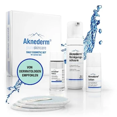 Abbildung von Aknederm Daily Cosmetic Set normal skin 1 P