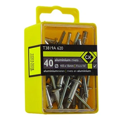 Abbildung von C.K T3819A 620 Aluminium Nieten Silber 4,8 x 16 mm 3/16 Zoll 40 Stück