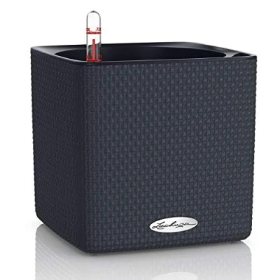 Abbildung von Lechuza® Kräutertopf Cube Color 16 mit Stick System schiefergrau (Komplettset)