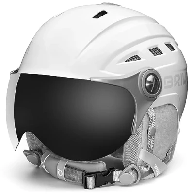 Abbildung von Briko Unisex Erwachsene Helm Helmet, Shiny Pearl White, XL