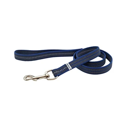 Abbildung von Gummierte Leine mit Handschlaufe blau, 120 cm (1,2 m)