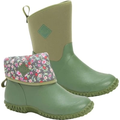 Abbildung von Muck Boot Muckster II Mid Damen Grün/Rosen Druck 37