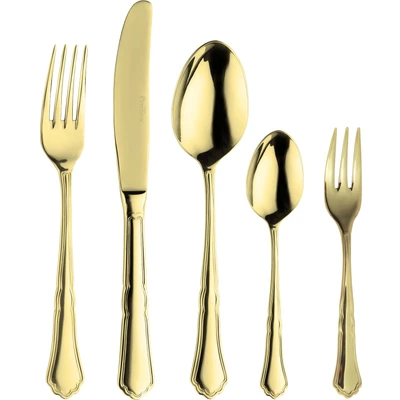 Abbildung von PINTINOX Besteck Set &quot;Settecento Treasure Gold&quot;, (Set, 30 tlg.), Optik Gold PVD Beschichtung