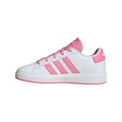Abbildung von adidas Unisex Kinder Grand Court Lifestyle Tennis Lace Up Shoes Schuhe, FTWR White/Bliss pink/core Black