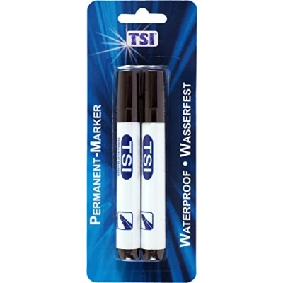 Abbildung von TSI 38229 Permanentmarker, 2 er Packung, schwarz