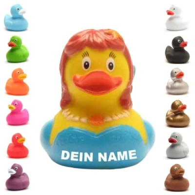 Abbildung von Badeente personalisierbar (Meerjungfrau Ente)